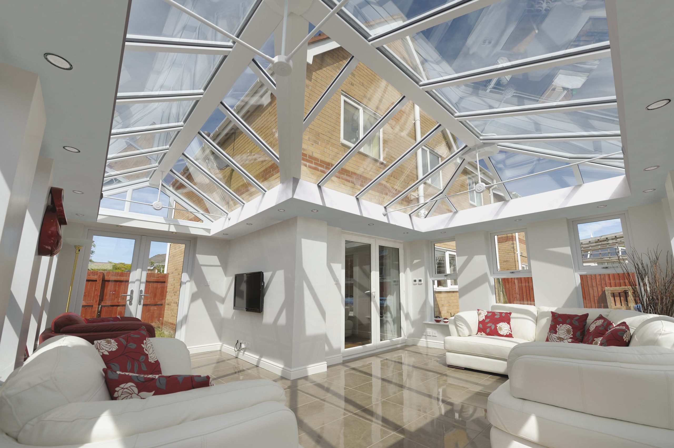 Glass Roof Living Space