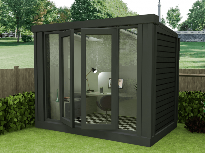 Ultraframe Studio with 3 solid walls and rooflights