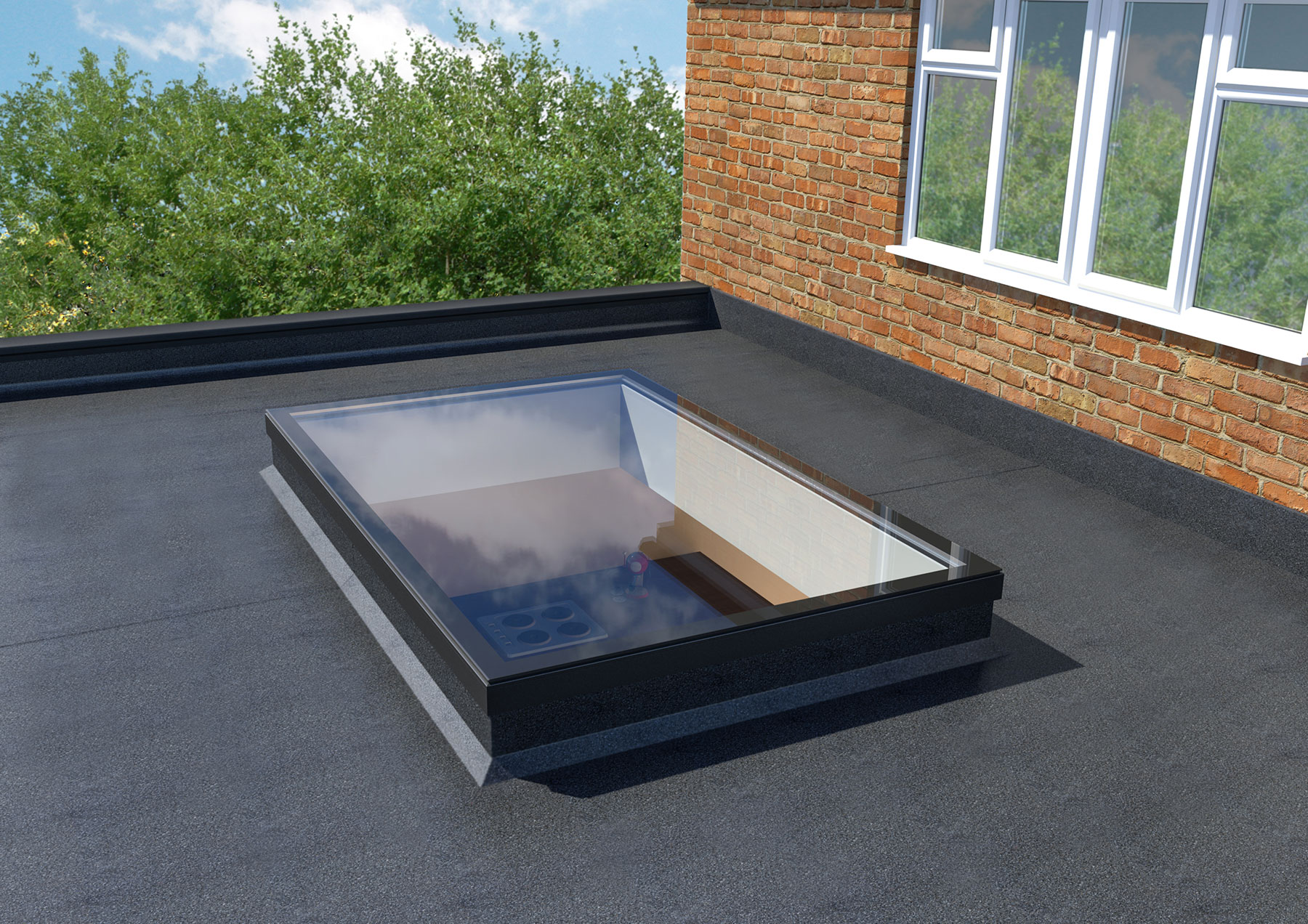 Flat Skylight Prices Lancashire